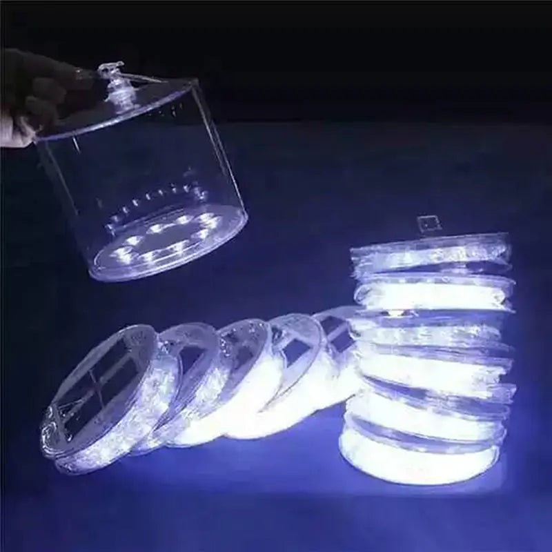 Solar LED Inflatable Camping Lantern - Portable Tent Light
