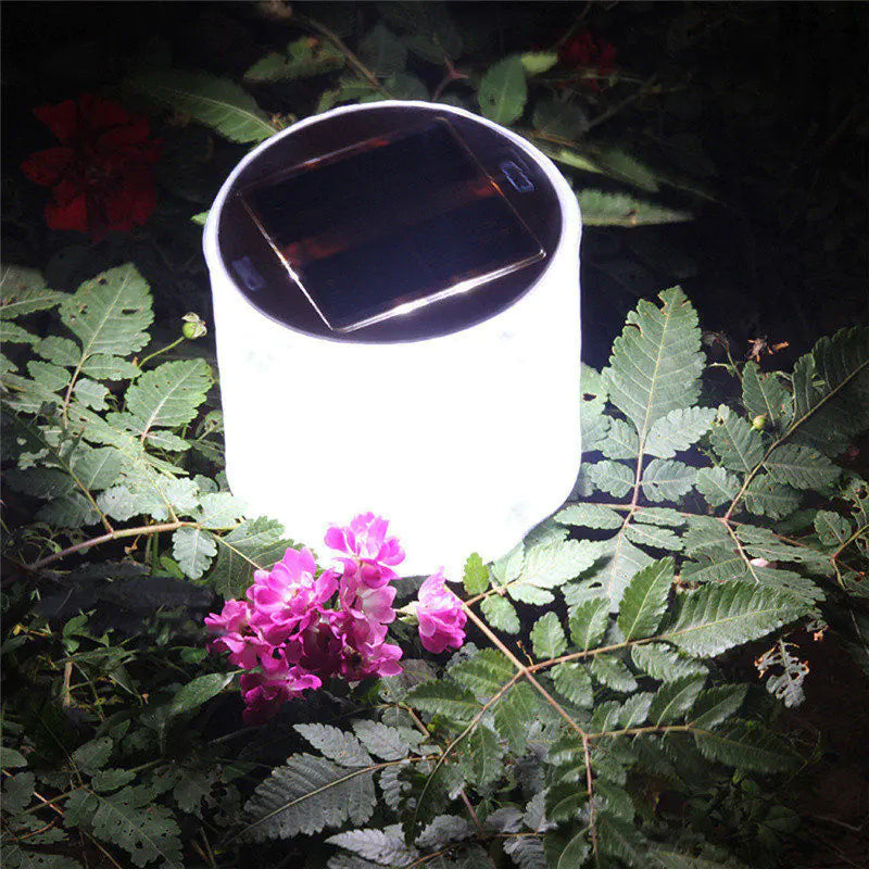 Solar LED Inflatable Camping Lantern - Portable Tent Light